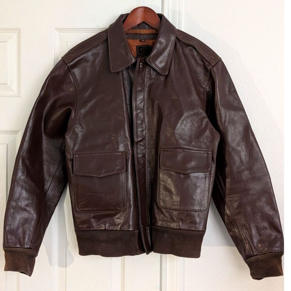 Vintage Made in Germany De Brabander Horsehide A2 Leather Jacket -- Size 38